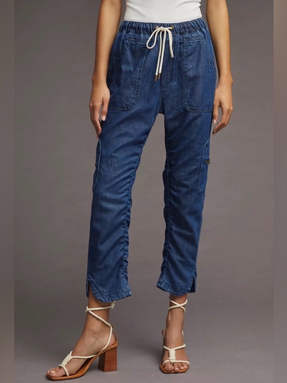 NWOT Anthropologie Pilcro Cottage Utility Jeans Size XL Petite